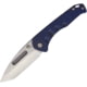 Medford Praetorian Slim Framelock Folding Knife, 3.25" satin finish S35VN stainless tanto blade, Blue anodized titanium handle, MK208STT-37A2-YSCS-Q4