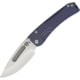 Medford Slim Midi Framelock Folding Knife, 3.5in Tumbled Finish S35Vn SS Drop Point, Blue Anodized Titanium Handle, Thumb Stud, Pocket Clip, Watertight Storage Case, MK201STD-37A2