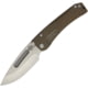 Medford Slim Midi Framelock Folding Knife, 3.5in Tumbled Finish S35Vn SS Drop Point, Bronze Anodized Titanium Handle, Thumb Stud, Pocket Clip, OD Green Plastic Storage Case, MK201STD-36A1-SSCS-Q4