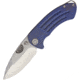 Medford Theseus Framelock Blue Folding Knife, 3.63in Satin S35Vn SS Drop Point, Blue Anodized Titanium Handle, Pocket Clip, Water Tight Storage Case, MK040SST-37A2