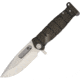 Medford USMC FF Framelock Folding Knife, 4 tumbled finish S35VN stainless drop point blade, Black PVD coated titanium handle, MD204STQ