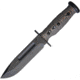 Medford USMC Fighter Knife, 11.38in Overall, 6.5in Black Pvd Coated S35Vn SS Blade, Black/Brown G10 Handle, Brown Leather Sheath, MK103SP-12LE-SSQ3-PP
