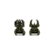 Meprolight Flip-Up Front and Rear Tritium Sight Set, 4 Rear Dots, OD Green, 403800