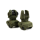 Meprolight Flip-Up Front and Rear Tritium Sight Set, 4 Rear Dots, OD Green, 403800