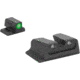 Meprolight Highly Visible Day/Night Self-Illuminated Fixed Set for S&amp;W M&amp;P, Green/Green, 0417663111, 417663111