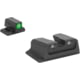 Meprolight Highly Visible Day/Night Self-Illuminated Fixed Set for S&amp;W M&amp;P, Green/Green, 0417663111, 417663111