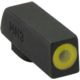 Meprolight Hyper-Bright - Highly Visible Day/Night Self-Illuminated Sights, Kimber K6, Kimber K6S DA/SA, Phosphorescent Yellow Front, No Rear Sight, Black, 412313127