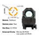 Meprolight M22 PRO Reflex Red Dot Sight, 1x28mm, 3.5/40 MOA Bullseye, Amber, 56223270