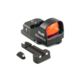 Meprolight Micro Red Dot Sight Kit with Quick Detach Adaptor and Backup Day/Night Sights 1x22.5mm, Glock, Black, ML88070500