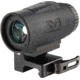 Meprolight MMX4 4x24mm Micro Magnifier w/ Quick Flip, QD Picatinny, Black, 3.2x1.4x1.74 inch, 8016000200