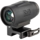 Meprolight MMX4 4x24mm Micro Magnifier w/ Quick Flip, QD Picatinny, Black, 3.2x1.4x1.74 inch, 8016000200, 8016000200