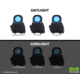 Meprolight MOR Pro 4.3 MOA Dot, Red Visible Laser &amp; IR Laser, Black, 0687753