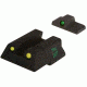 Meprolight Night Sights, Green Front &amp; Yellow Rear, HK USP, Compact, 11517Y