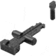 Meprolight Night Sights for AK47 AKM Pattern - Front Sight and 1000 Meter Rear Sight, 1331153101