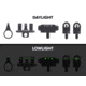 Meprolight Night Sights for AK47 AKM Pattern - Front Sight and 1000 Meter Rear Sight, 1331153101