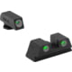 Meprolight Self Illuminated Tru-Dot Fixed Snag Free Night Sight For Glock 42/43, Green/Green, ML10220, 102203131