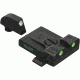Meprolight Tru-Dot Adjustable Night Sight Set for Glock 19 &amp; 20, Green Front/Rear, 20224