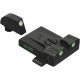 Meprolight Tru-Dot Adjustable Night Sight Set for Glock 19 &amp; 20, Green Front/Rear, 20224, 202243101