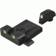 Meprolight Tru-Dot Adjustable Night Sight Set for Glock 19 &amp; 20, Green Front/Rear, 20224