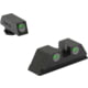 Meprolight Tru-Dot Night Sight Set for Glock 9mm, .357 Sig, .40 S&amp;W, &amp; .45 GAP, Green Front/Rear, 10224, 102243101