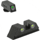 Meprolight Tru-Dot Night Sight Set for Glock 9mm, .357 Sig, .40 S&amp;W, &amp; .45 GAP, Green Front/Yellow Rear, 10224Y, 102243201
