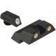 Meprolight Tru-Dot Night Sight Set for Glock G26 &amp; G27, Green Front/Orange Rear, 10226O, 102263301
