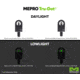 Meprolight TRU-DOT Self Illuminated Rifle Night Sights, AR-15/M16/M4, Green 2 Dot Set, Black, 1316183101