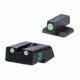 Meprolight USA Tru-Dot Night Sight-TD fixed .45 ACP, 1911 Front and Rear Sight Set, Black ML19810G