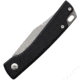 Mercury LUC Folding Knife, 4.13in Closed, 3.13in Stonewash Elmax Steel Clip Point Blade, Black Anodized Aluminum Handle, MY 9LUCEXSWALBK-C