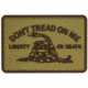 Merica Life Dont Tread on Me Patch, Coyote, 3 x 2, DTOM-COY