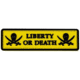 Merica Life Liberty Or Death Patch, 3.25 x 1, LOD
