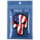 Merica Life Punisher Waving US Flag PVC Patch, Red/White/Blue, 3.1 x 2.4, PUNISHER-USFLAG