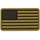 Merica Life US Flag Forward PVC Patch, Coyote, 3 x 2, USFLAG-FORW-COY