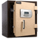 Mesa Safes UL Classified Fire Safe,1.3 cu ft,12.875x12.375x12.875in,Electronic Lock,Interior Light included, Two-Tone Brown/Tan. MF53E