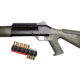Mesa Tactical SureShell Hook and Loop Mount w/ Rail for Benelli M4, 6-Shell, 12-GA, 5.5in,Black 94640