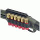 SureShell Side Mount Shell Carrier and Rail, Black, 6-Shell, Left Side, 12-Gauge, for Remington 870