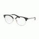 Michael Kors ANOUK MK3013 Progressive Prescription Eyeglasses 1142-52 - Black/silver Iridescent Frame