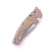 Microtech Amphibian Apocalyptic Fluted Standard 3.875in Folding Knife, Manual Folder, Tan, 137RL-10APFLGTTA