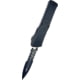 Microtech Combat Troodon D/E Gen III Tactical Partial Serrated 4in Folding Knife, Black, 1142-2T