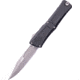Microtech Combat Troodon Gen III Bowie Standard OTF Automatic Folding Knife, 4in Bohler M390MK Apocalyptic Blade, Black Aluminum Handle, 1146-10AP