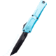 Microtech Combat Troodon Gen III T/E Black Standard 4in Folding Knife, Turquiose, 1144-1TQ