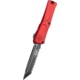 Microtech Combat Troodon Gen III T/E Full Serrated 4in Folding Knife, Red, 1144-3RD