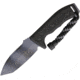 Microtech Currahee T/E Fixed Blade Knife, 4.5in, Standard Edge, Tanto, Black, Synthetic Handle MCT1031UC