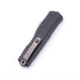 Microtech Cypher II D/E Automatic Folding Knife, 3.55in, Bohler M390MK, Apocalyptic, Double Edge Blade, Aluminum, Black Handle, 1242-10AP