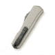 Microtech Cypher II D/E Standard 3.55in Folding Knife, Black, Natural Clear, 1242-1NC