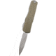 Microtech Cypher II D/E Stonewash Standard 3.55in Folding Knife, Od Green Apocalyptic, 1242-10APOD