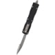 Microtech Dirac D/E Stonewash Standard 2.875in Folding Knife, Black, 225-10