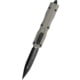 Microtech Dirac Delta D/E Black Standard 3.75in Folding Knife, Natural Clear, 227-1NC