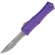 Microtech Hera II Mini S/E Stonewash Part Serrate 2.9 Folding Knife, Purple, 1703M-11APPU
