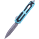 Microtech Scarab II Gen III D/E Apocalyptic Standard 3.95in Folding Knife, Turquoise, 1280-10APTQ